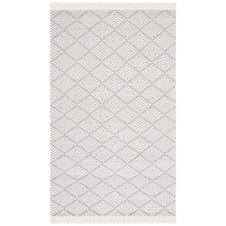 Safavieh 6 x 9 ft. Natural Rectangle Hand Woven Rug Ivory & Grey NAT869F-6